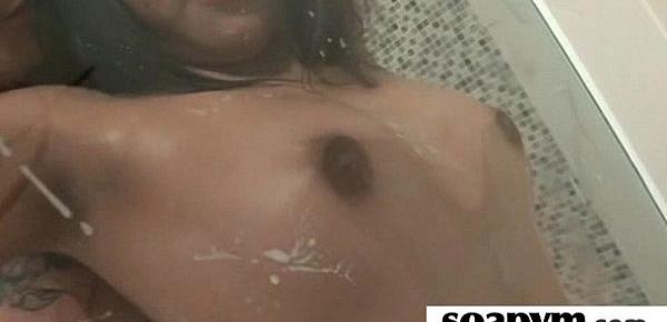  a very hot soapy massage and a hard fucking 15